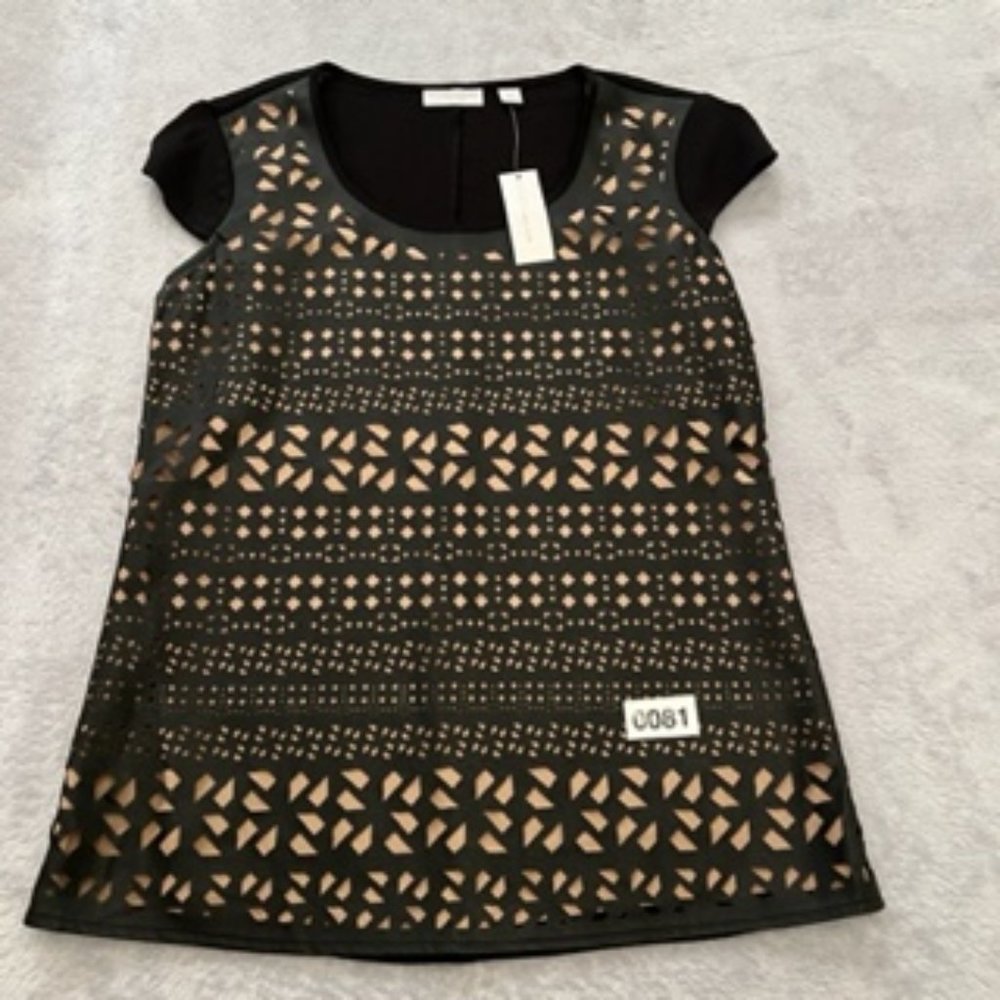 New York & Company Stretch Women's Top Shirt XS Black - Picture 15 of 15